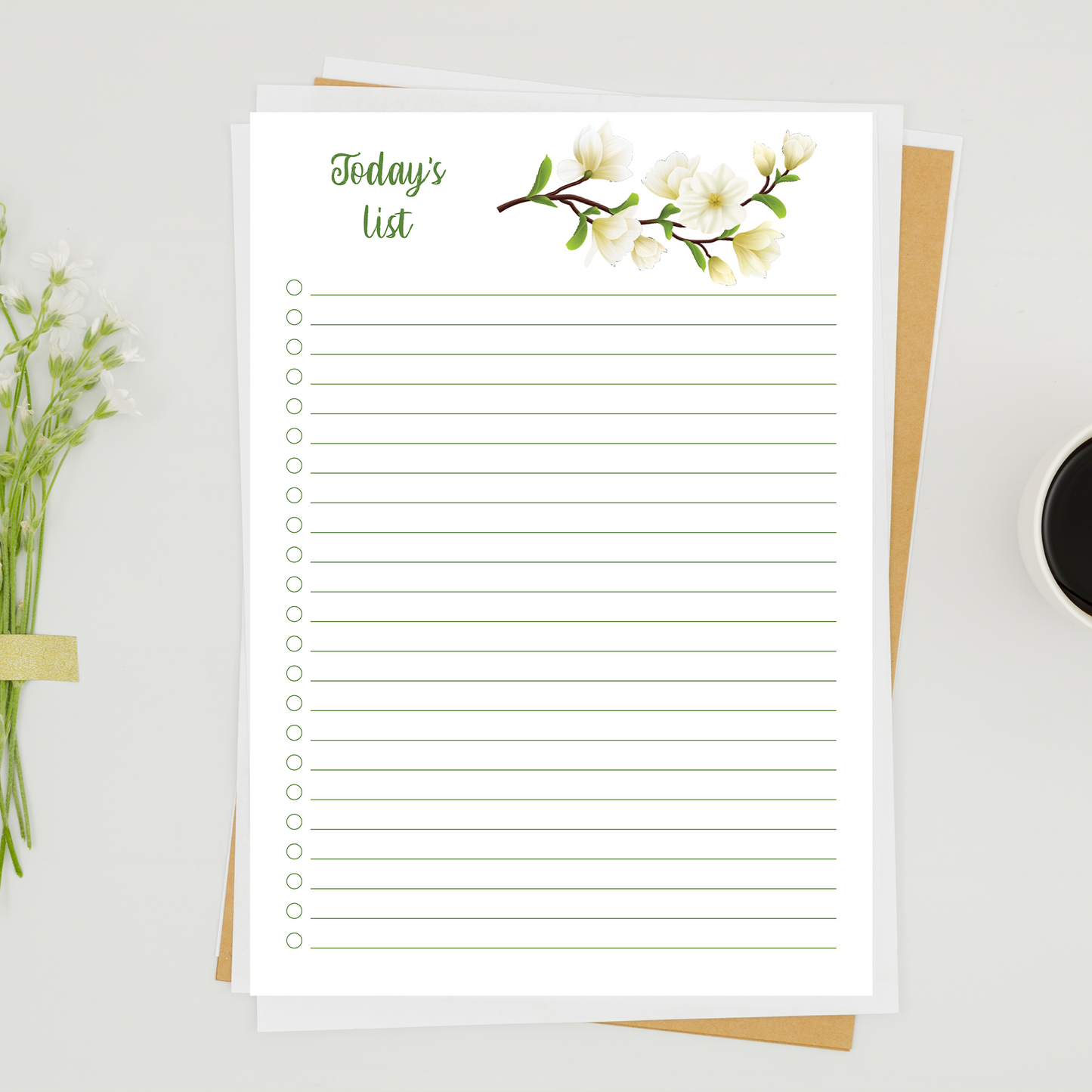 Notes Page Printable A5